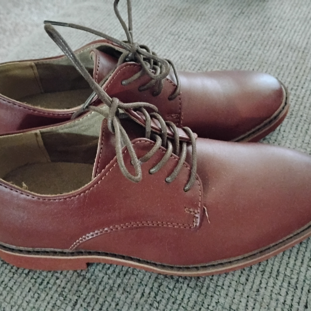 Deer Stags Brown Dress Shoes with Lace-Up Design